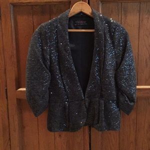 Short sequined blazer